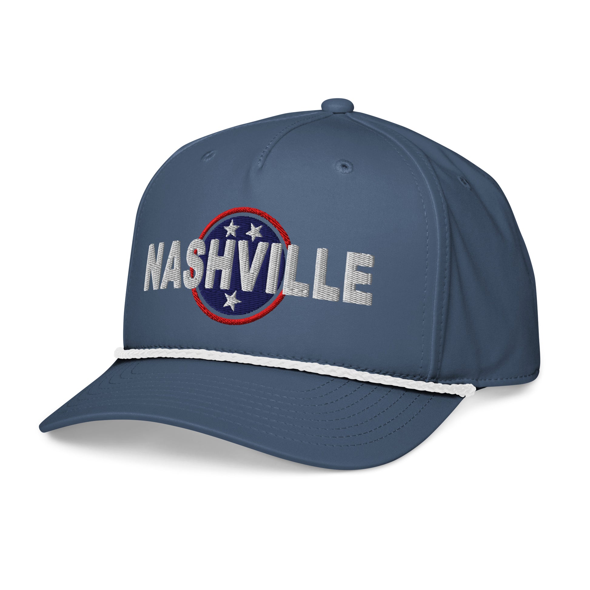 Nashville Embroidered Classic Rope Cap, Nash Hat-Soul Flow Apparel