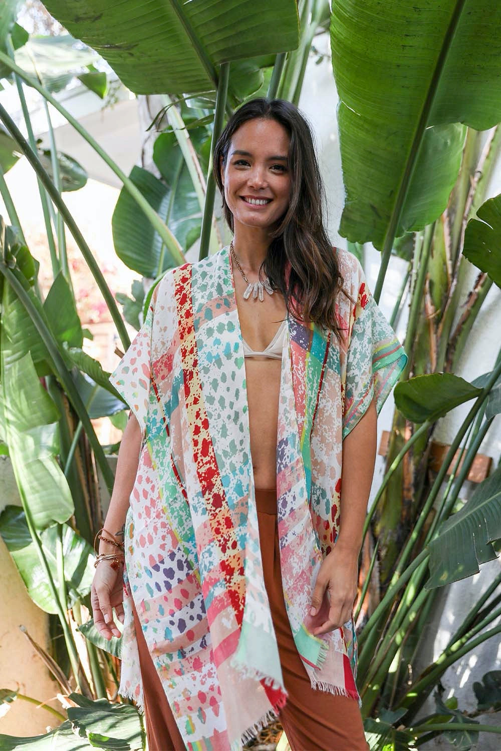 Colorful Splatter Kimono-Soul Flow Apparel