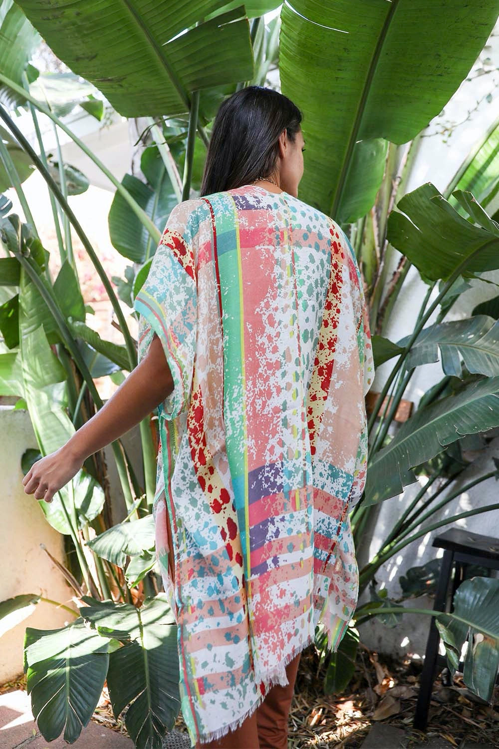 Colorful Splatter Kimono-Soul Flow Apparel