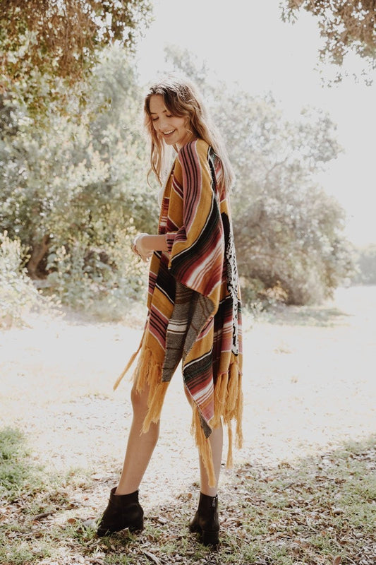 Cow Skull Serape-Soul Flow Apparel