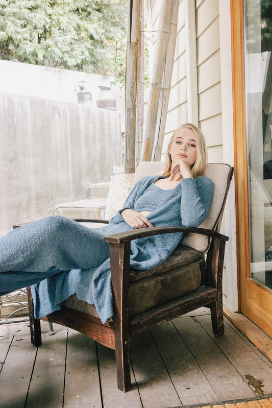 Cozy Boucle Lounge Pants-Soul Flow Apparel