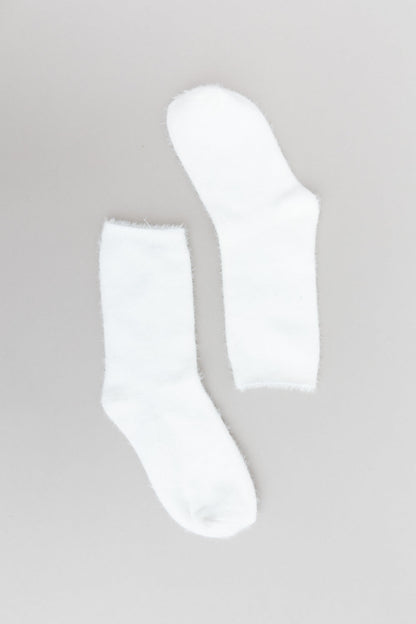White Leto Collection Cozy Socks for Everyday Comfort and Warmth