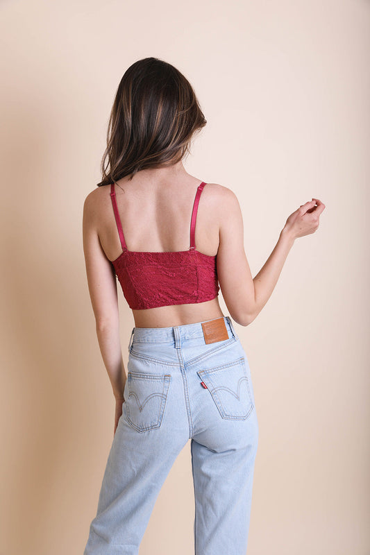 Cropped Lace Camisole-Soul Flow Apparel