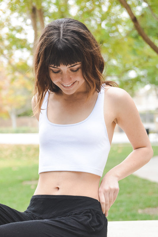 Soul Flow Apparel | Boho Cross Lace Back Crop Top