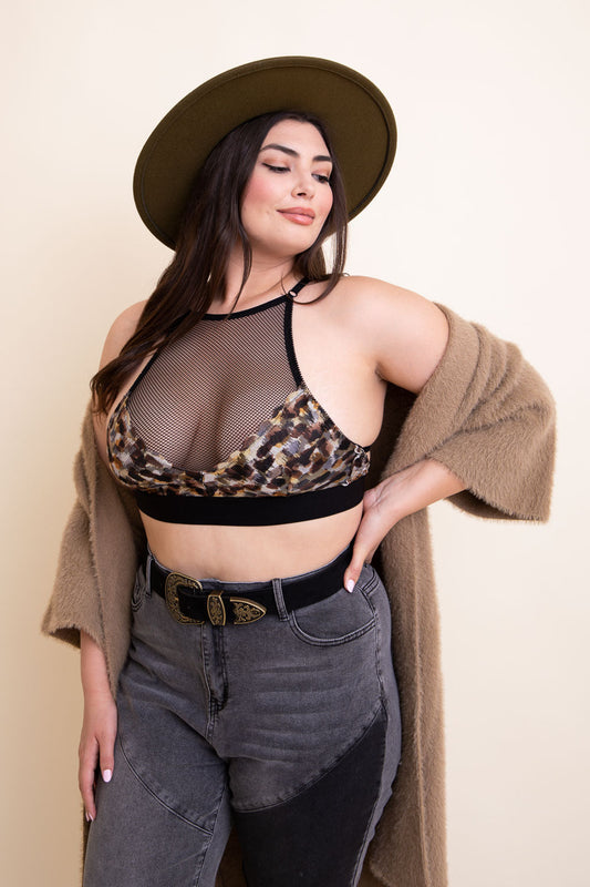 Curvy Adanna Leopard Bralette-Soul Flow Apparel