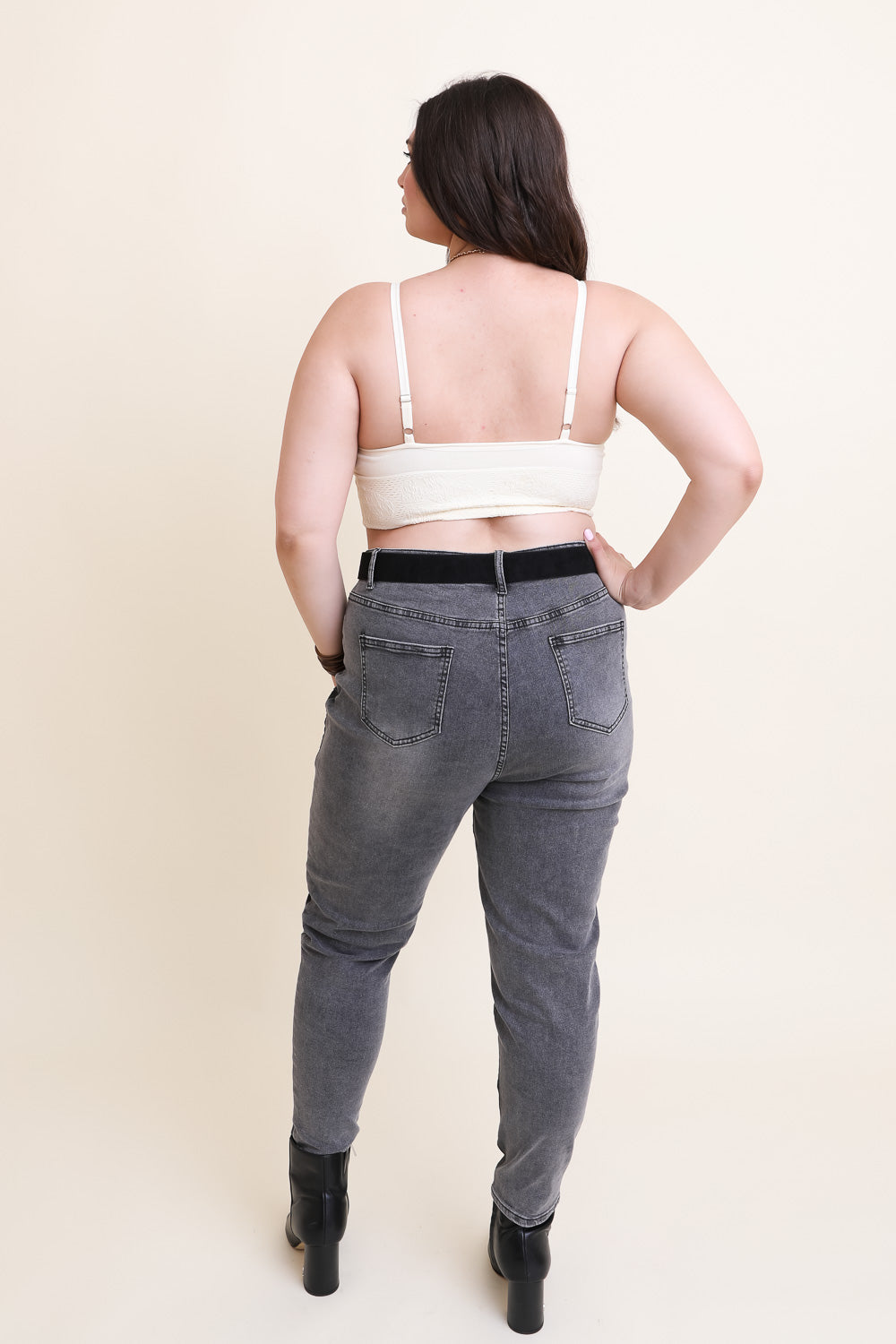 Curvy Seamless Padded Textured Brami Plus-Soul Flow Apparel