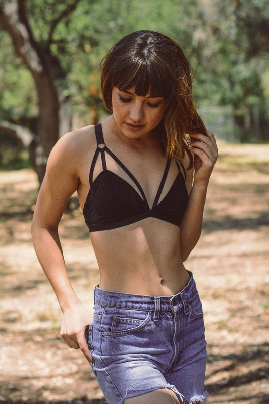 Cut Out Strappy Bralette-Soul Flow Apparel