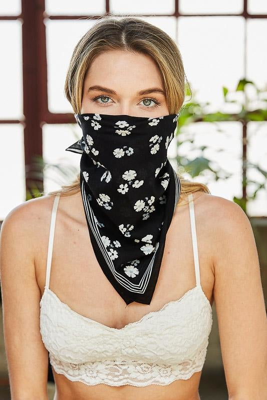 Dainty Flower Bandana-Soul Flow Apparel