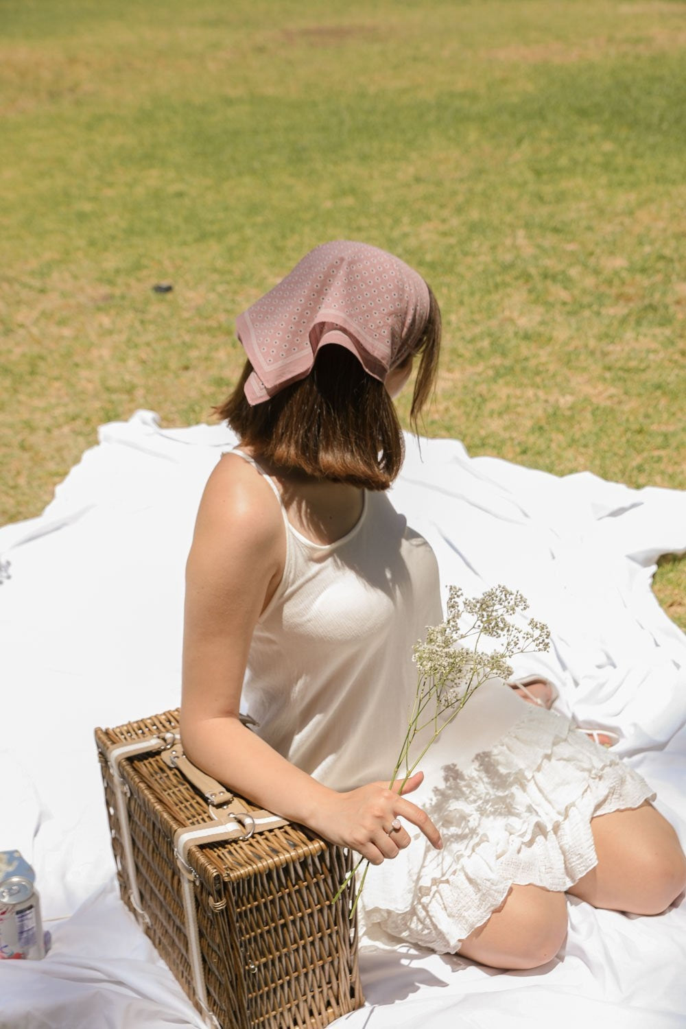 Daisy Flower Field Bandana-Soul Flow Apparel