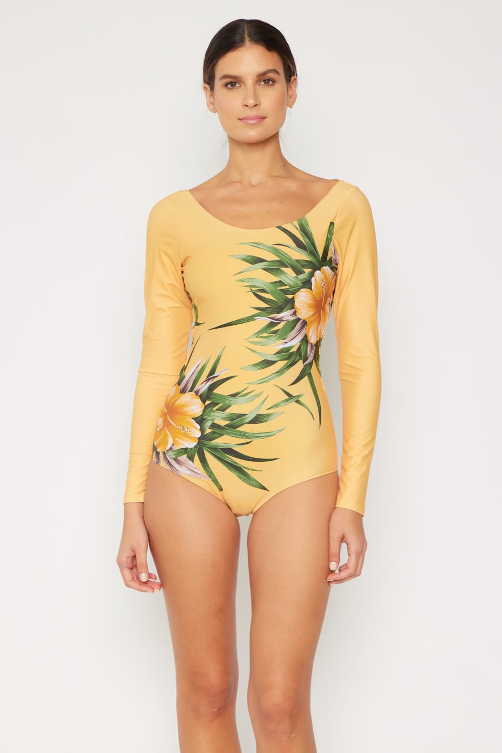Marina West Swim Cool Down Longsleeve One-Piece Swimsuit-Soul Flow Apparel