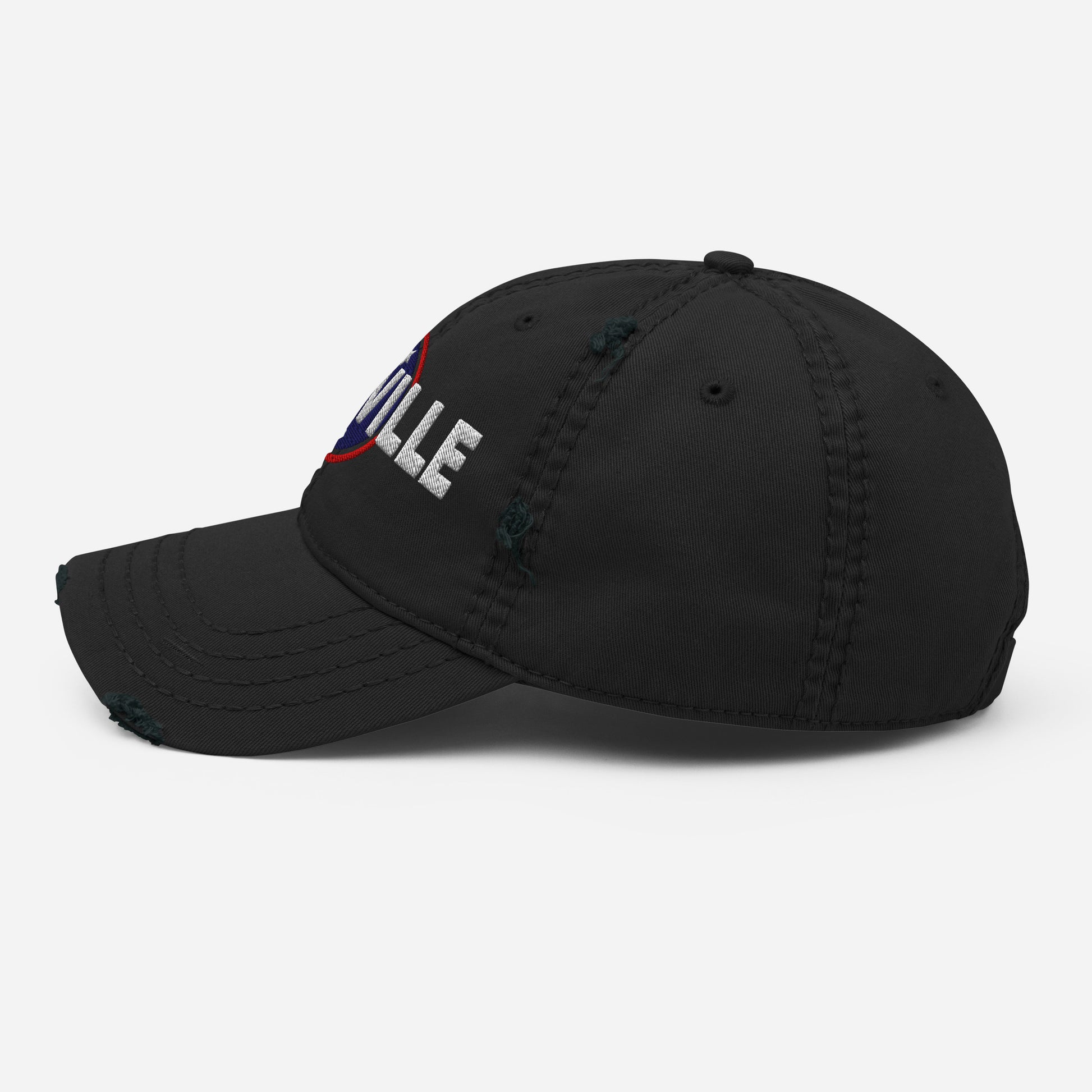 Nashville Embroidered Distressed Dad Hat-Soul Flow Apparel