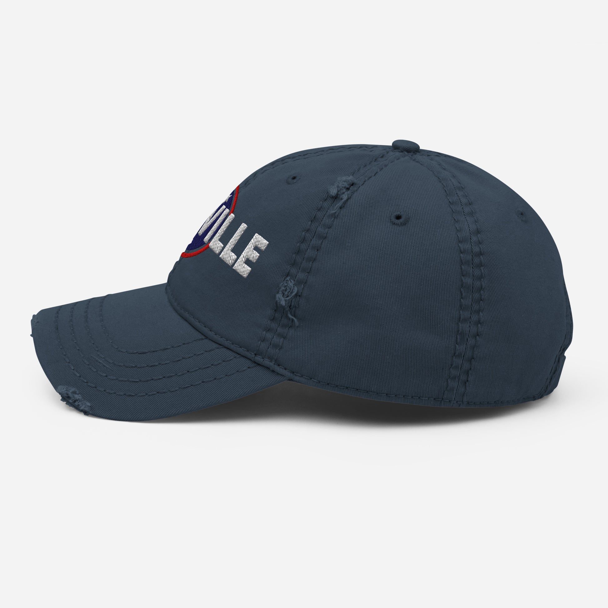 Nashville Embroidered Distressed Dad Hat-Soul Flow Apparel