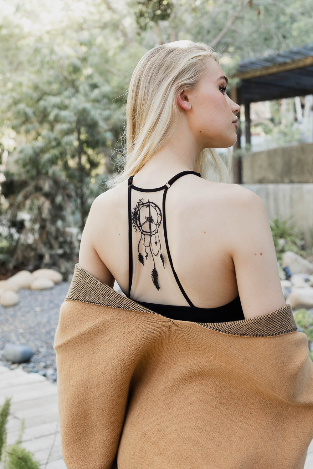 Dreamcatcher Tattoo Back Brami-Soul Flow Apparel