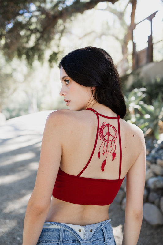 Dreamcatcher Tattoo Back Brami-Soul Flow Apparel