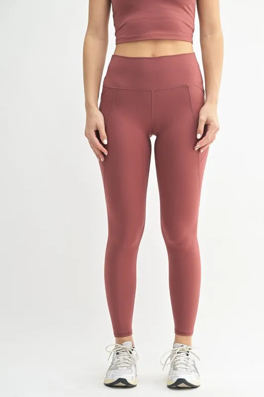 MONO B Venice Cloud Light Sculpt High-Waisted Leggings-Soul Flow Apparel