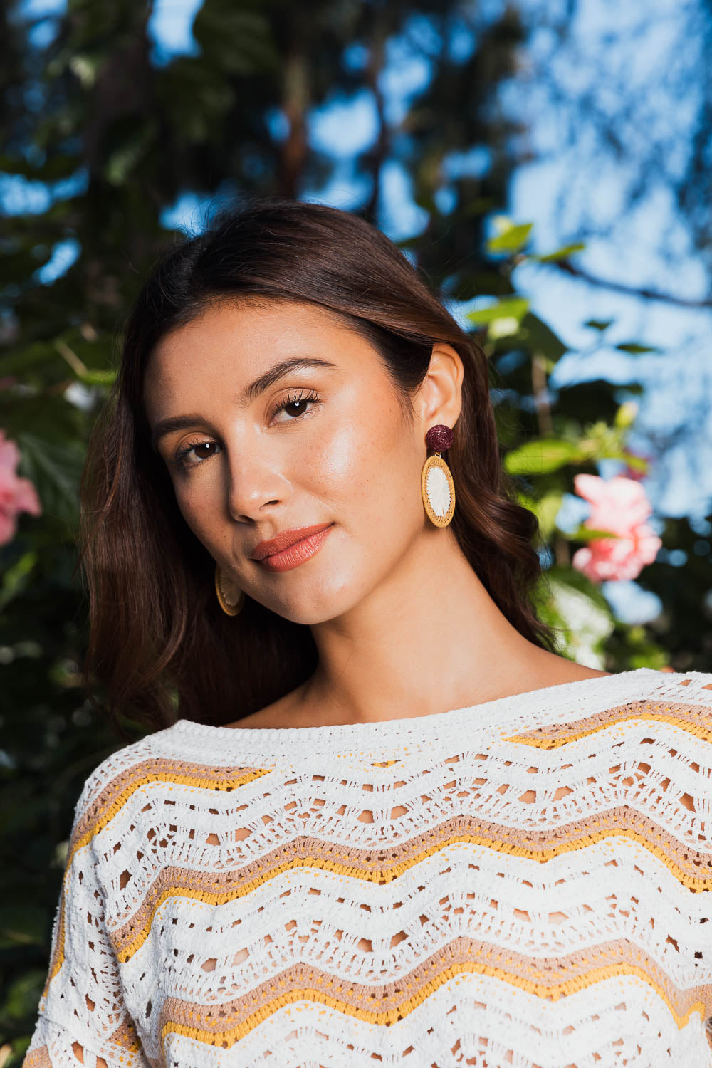 Earthy Chic Raffia Dangle Earrings-Soul Flow Apparel