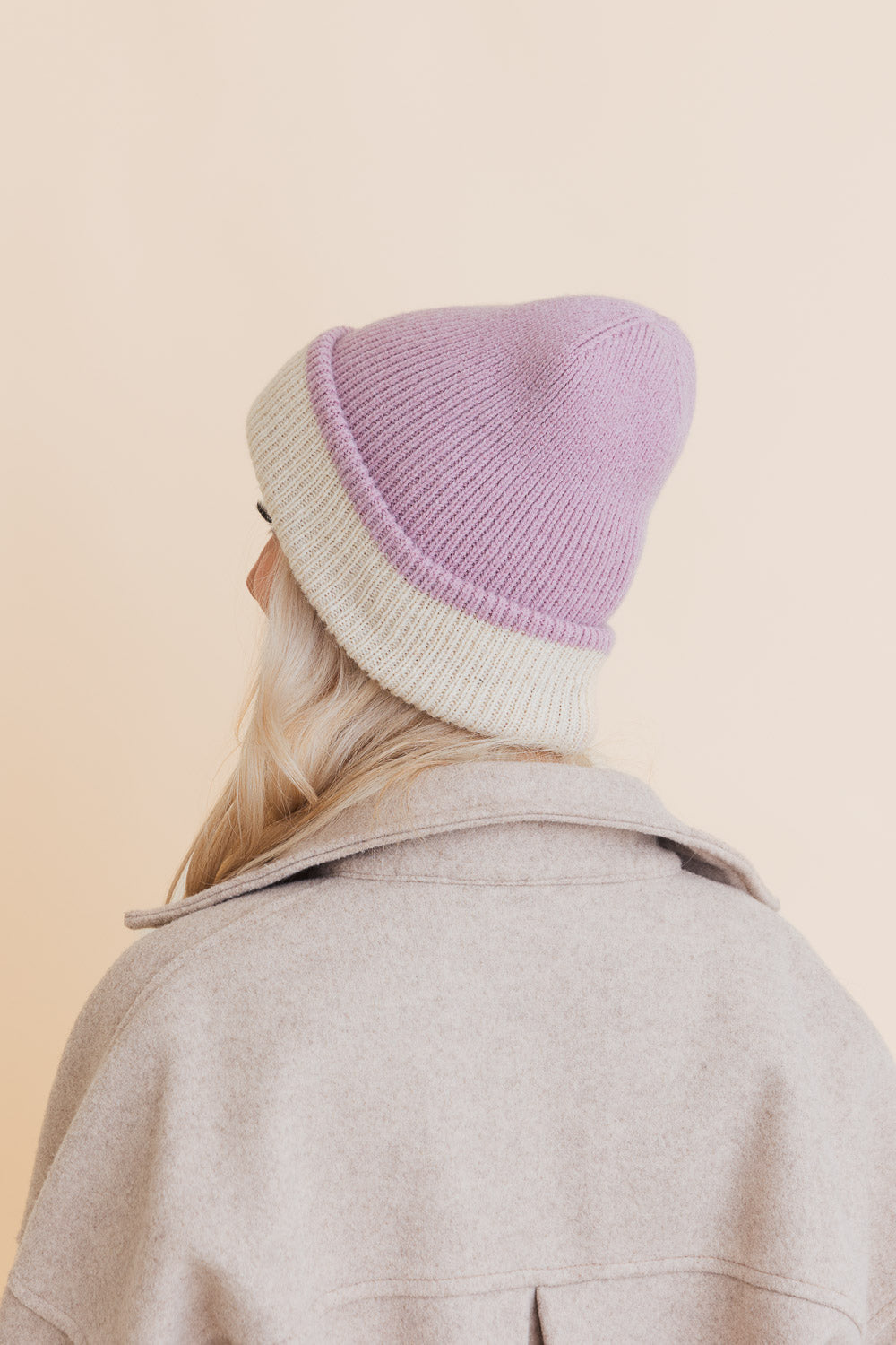 Essential Harmony Two-Tone Knit Beanie-Soul Flow Apparel