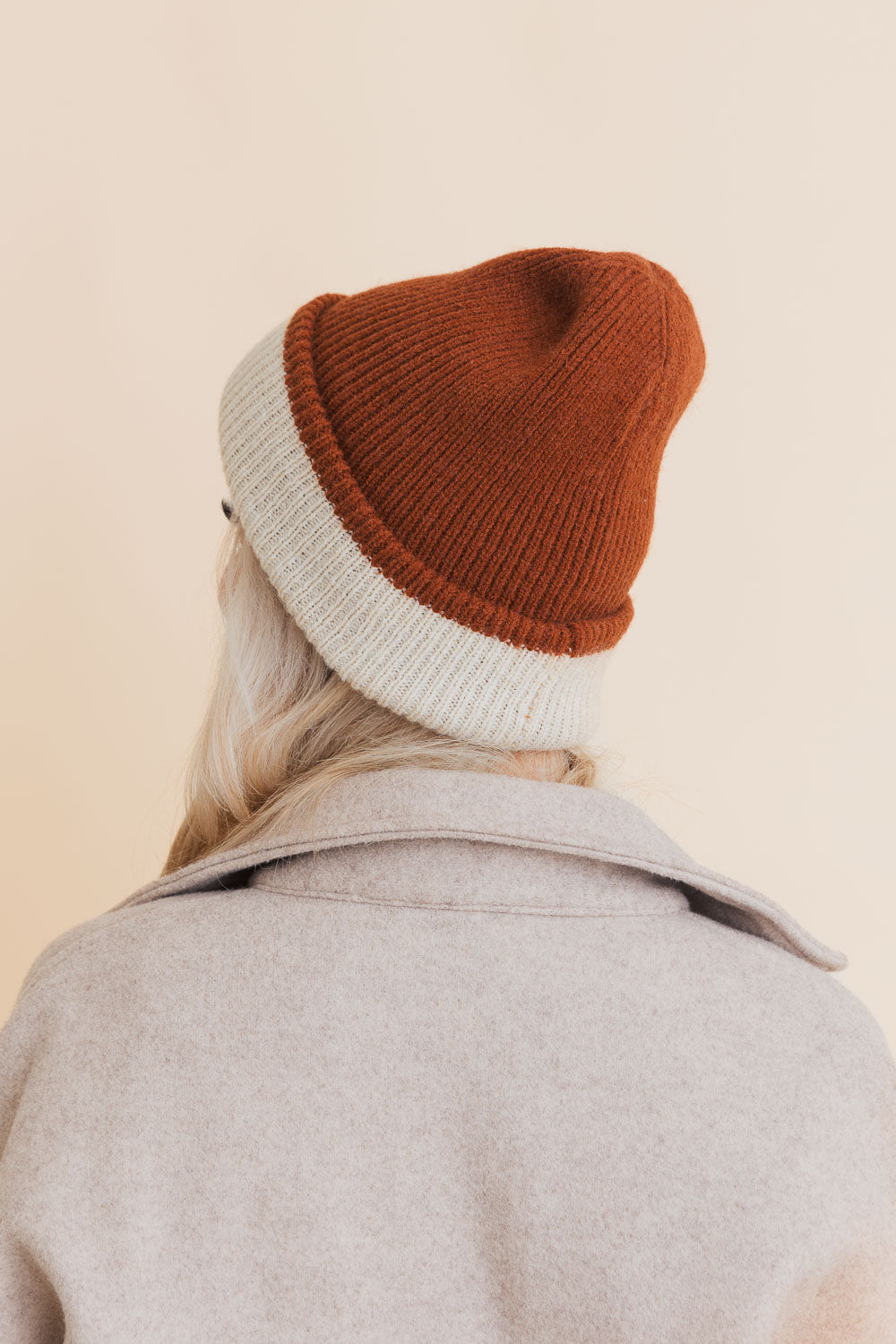 Essential Harmony Two-Tone Knit Beanie-Soul Flow Apparel