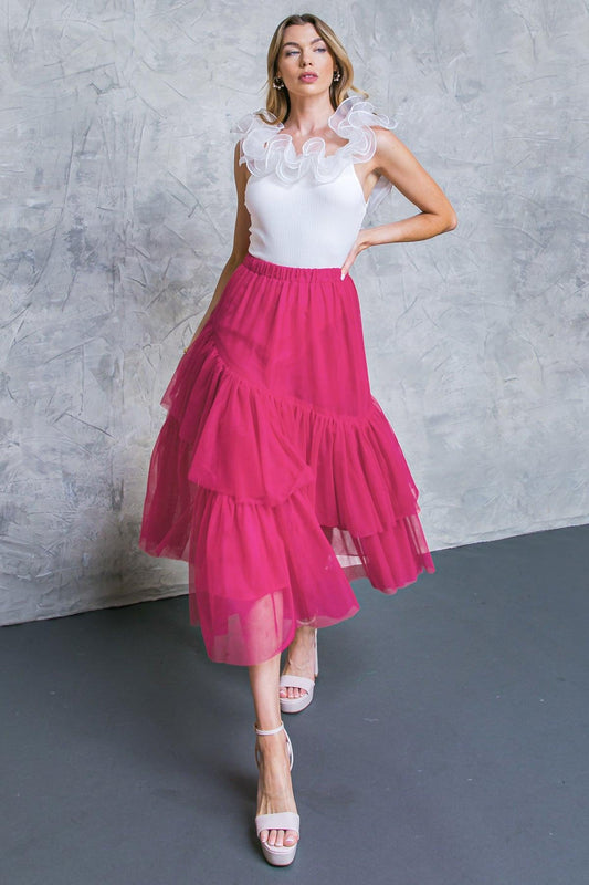 Its All Special Tulle Skirt With Elastic Waist For Night Out