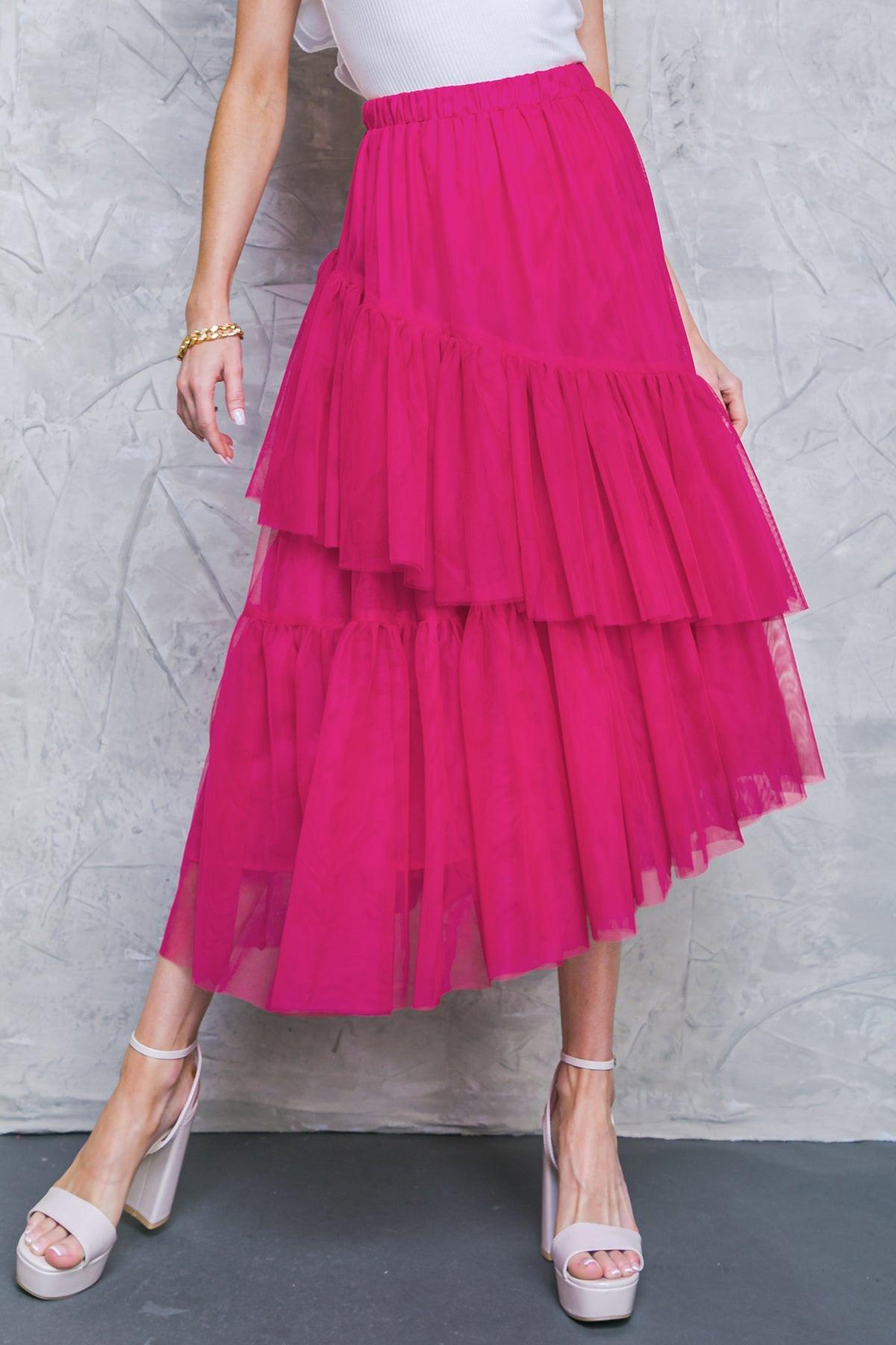 Its All Special Tulle Skirt With Elastic Waist For Night Out