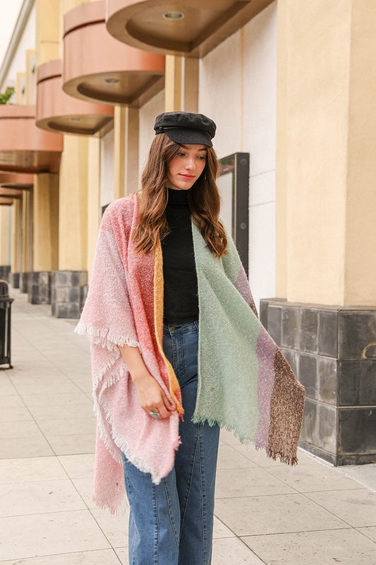 Soul Flow Apparel | Boho High Low Dip Dye Kimono