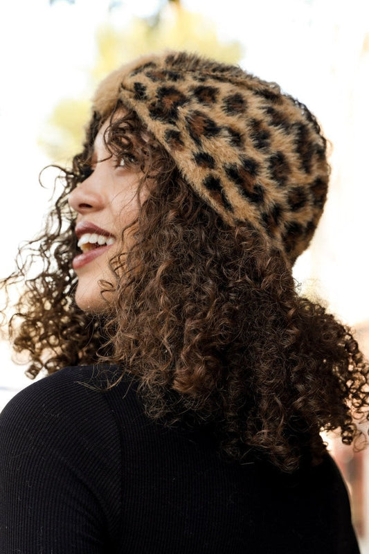 Faux Leopard Head Wrap-Soul Flow Apparel