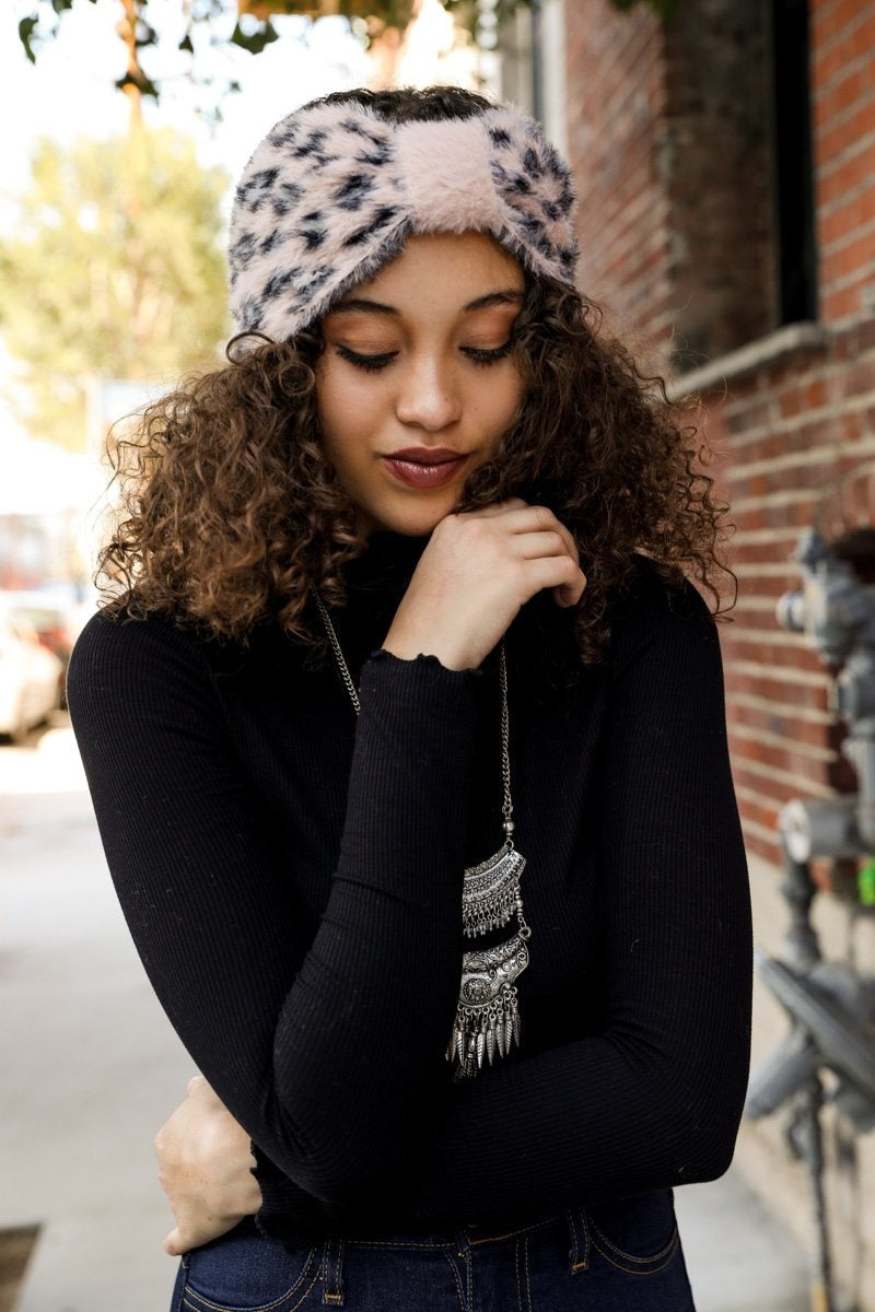 Faux Leopard Head Wrap-Soul Flow Apparel