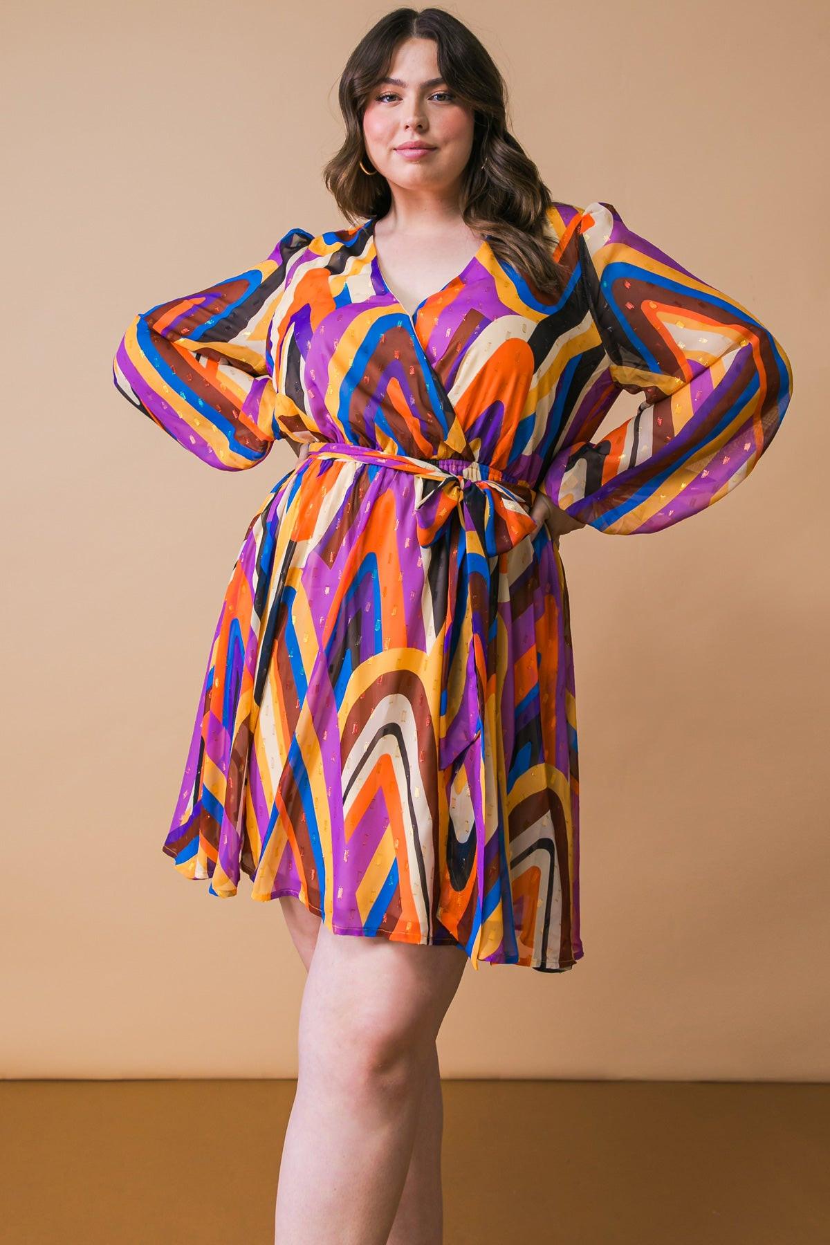 Paloma Party Woven Mini Dress Round Neckline Smocked Cuffs And Elastic Waist