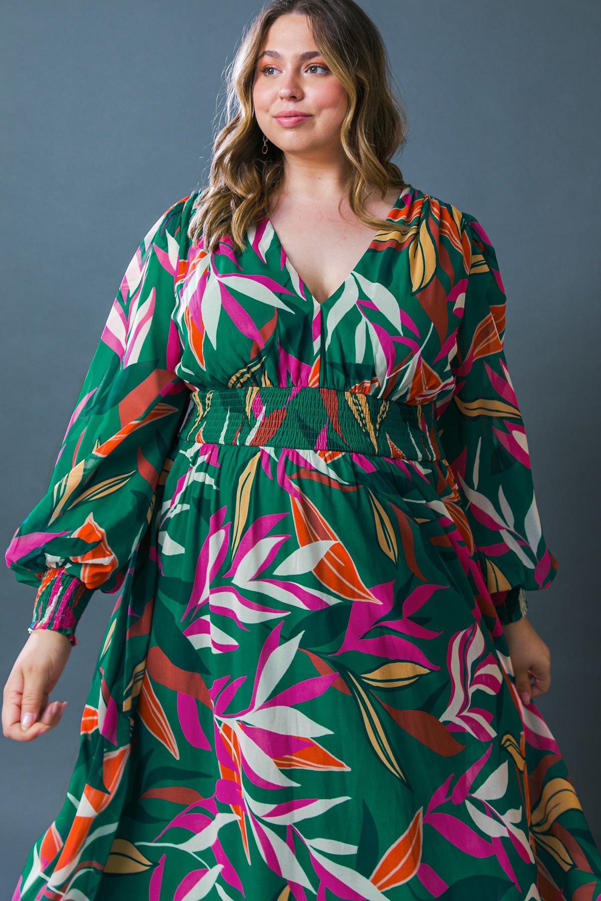 Gone Coastal Woven Maxi Dress With V Neckline Peasant Sleeves Smocked Waist