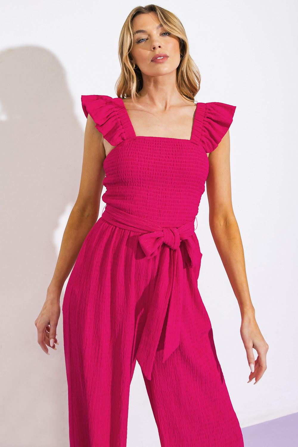 LOVEILEST STYLE WOVEN JUMPSUIT