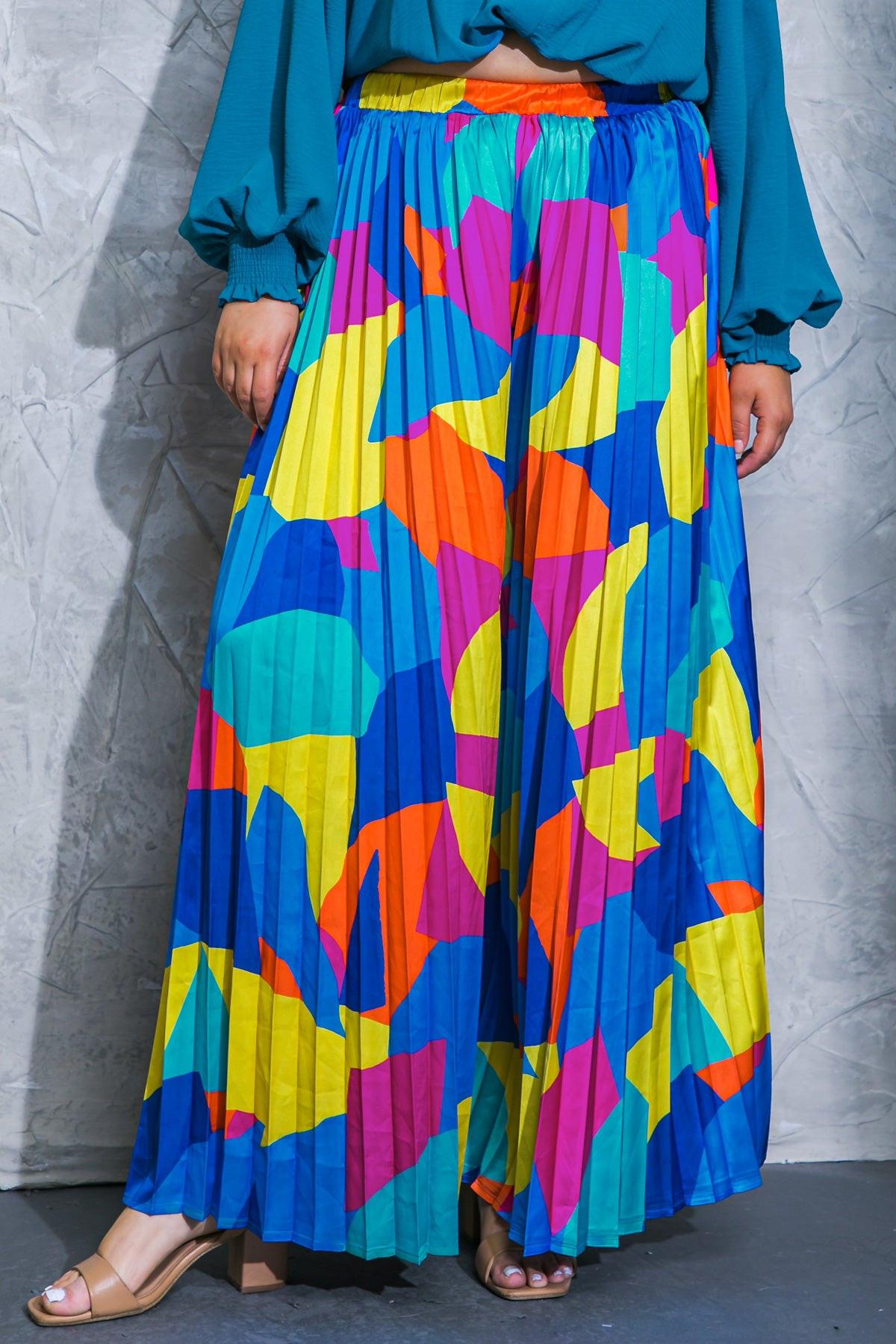 Free Your Mind Woven Pants With Pleated Design And Side Zipper