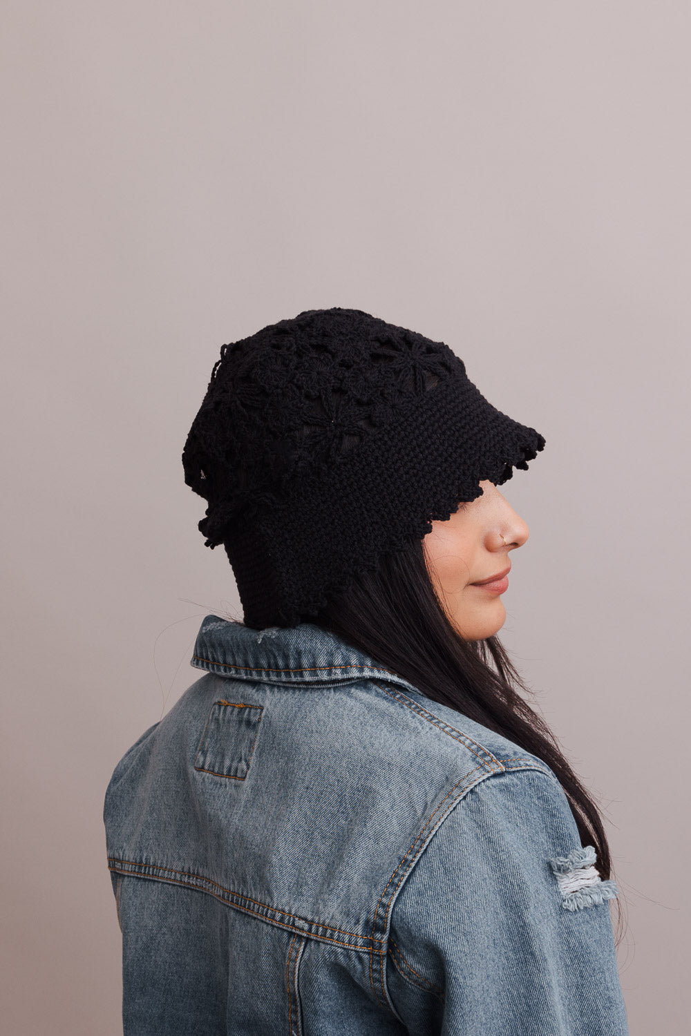 Floral Crochet Bucket Sun Hat-Soul Flow Apparel