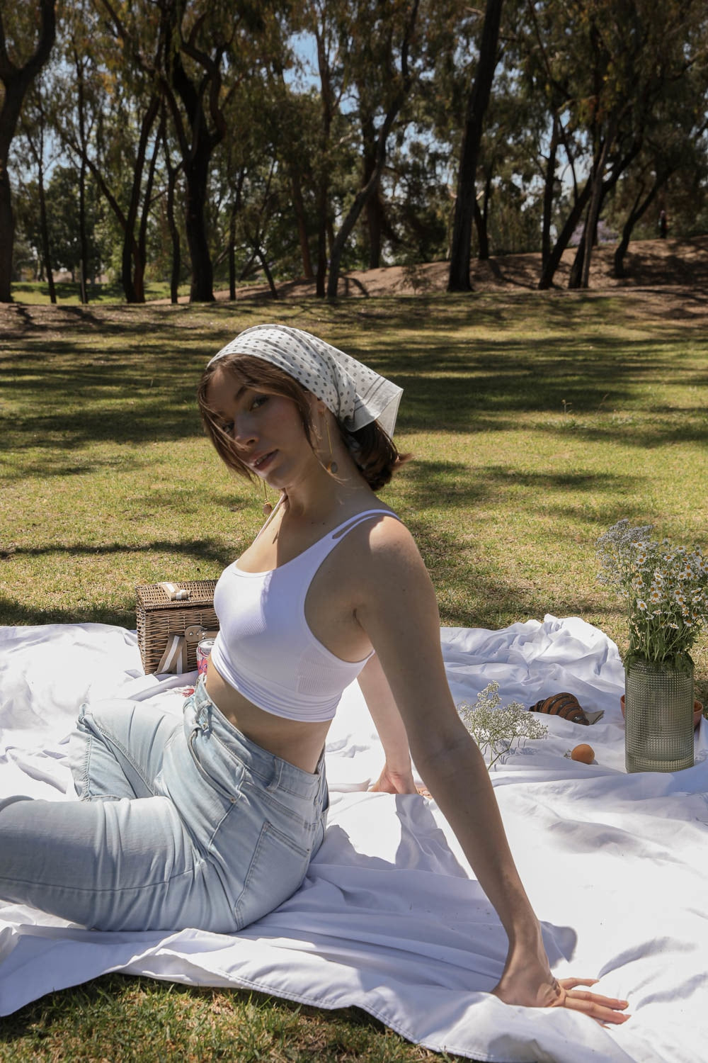Floral Dot Bandana-Soul Flow Apparel