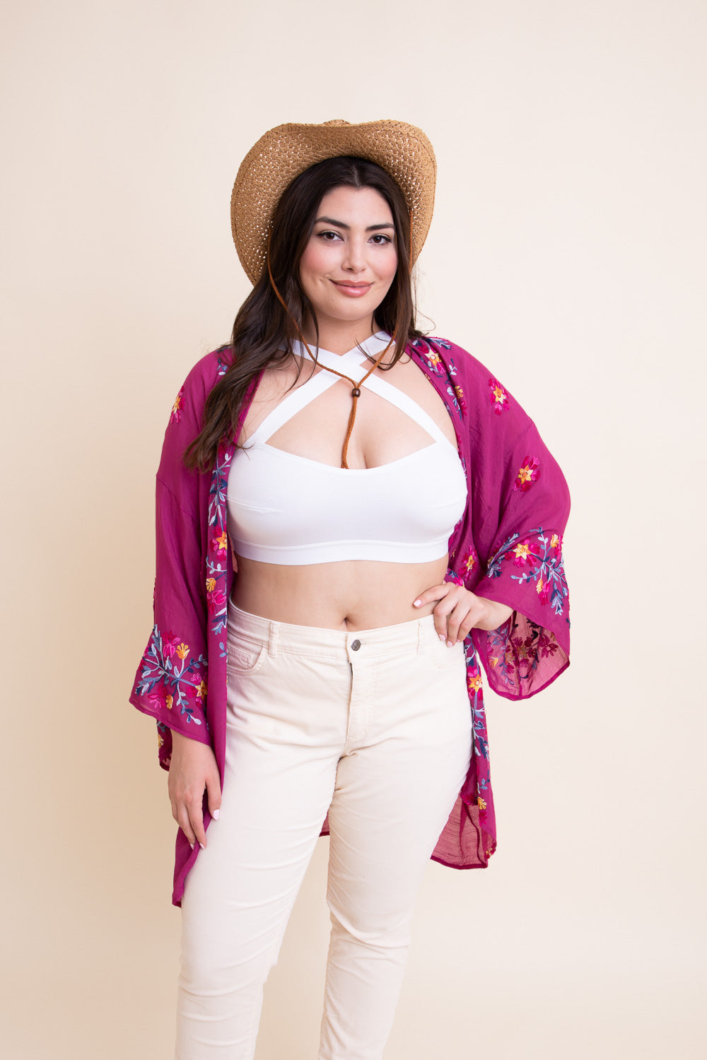 Lightweight Anemone Kimono – Floral Elegance for Any Occasion-Soul Flow Apparel