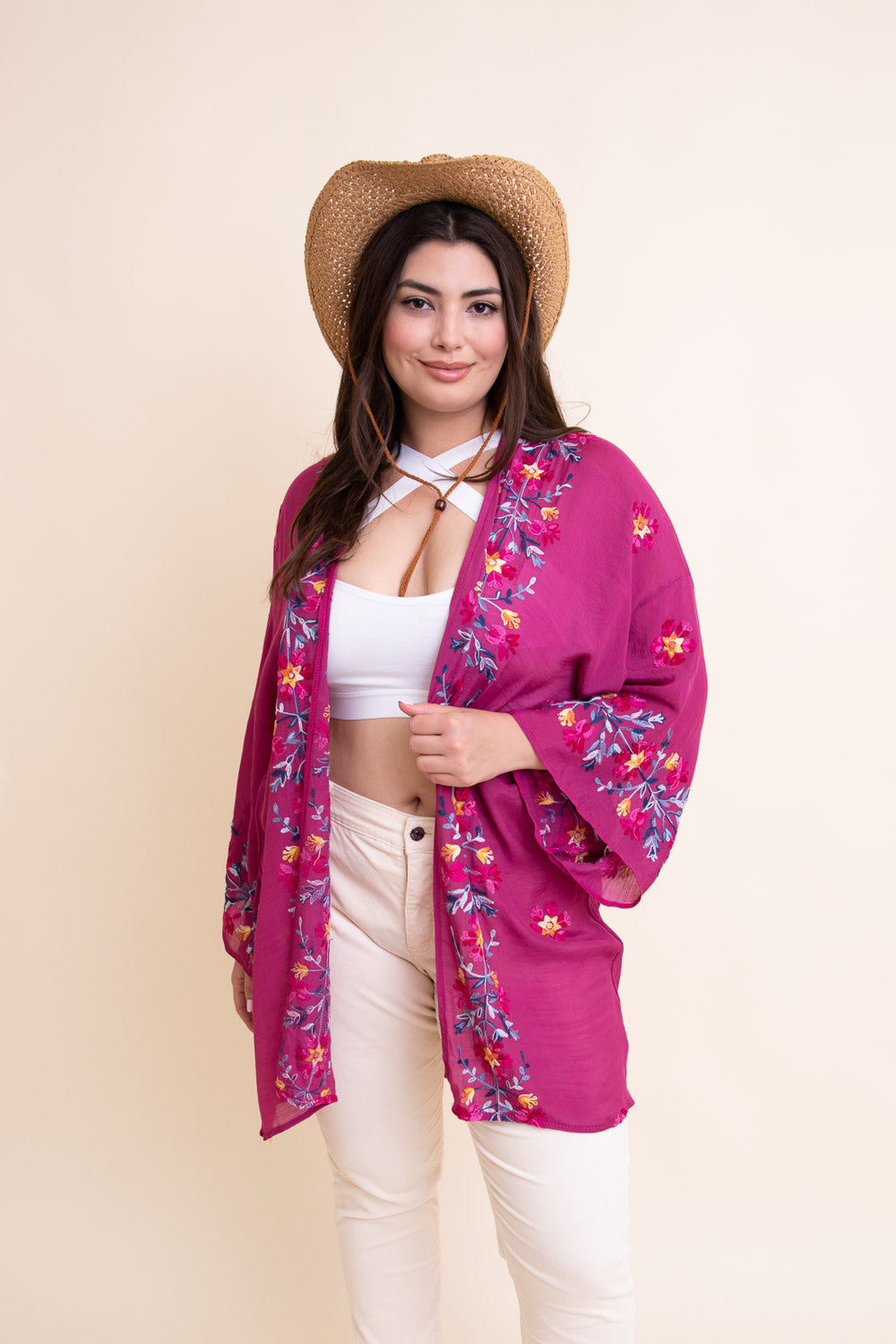 Lightweight Anemone Kimono – Floral Elegance for Any Occasion-Soul Flow Apparel