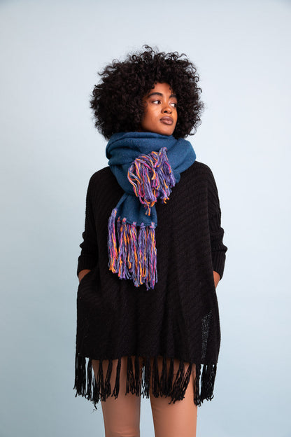 Frayed Bohemian Flow Scarf-Soul Flow Apparel