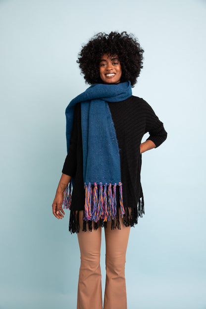 Frayed Bohemian Flow Scarf-Soul Flow Apparel