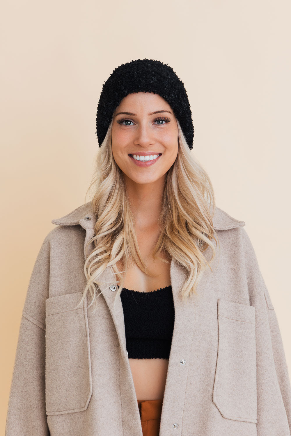 Fuzzy Fluff Toast Beanie-Soul Flow Apparel