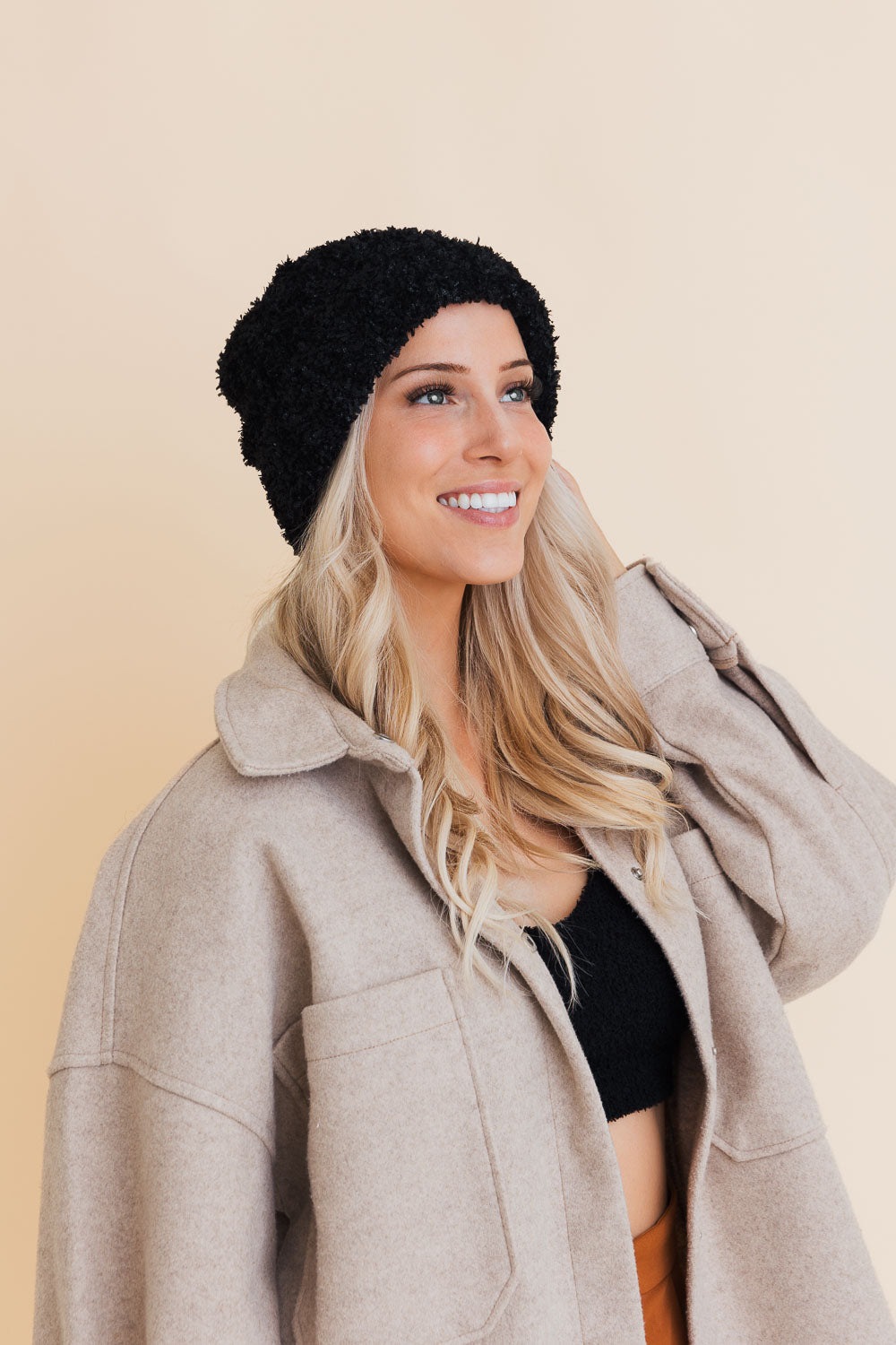 Fuzzy Fluff Toast Beanie-Soul Flow Apparel