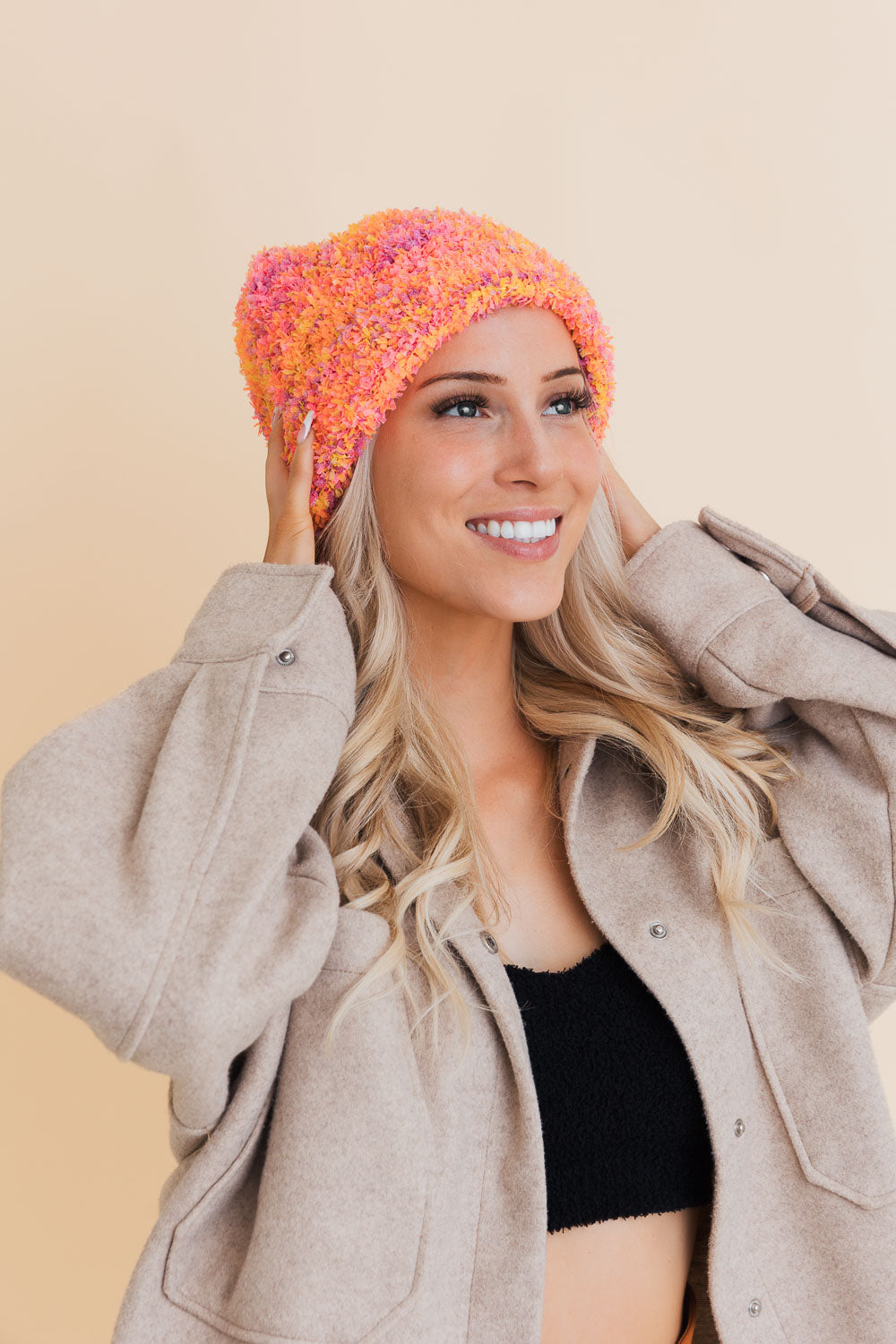 Fuzzy Fluff Toast Beanie-Soul Flow Apparel