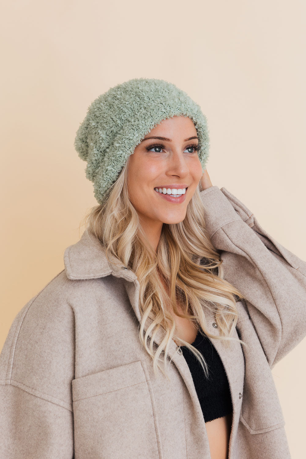 Fuzzy Fluff Toast Beanie-Soul Flow Apparel