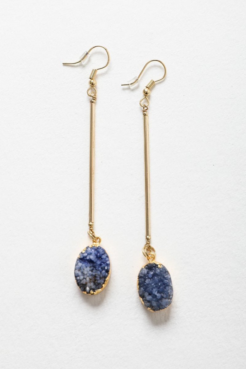 Gemstone Drop Earrings-Soul Flow Apparel