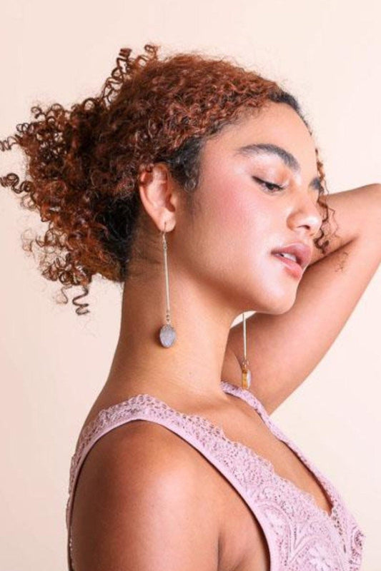 Gemstone Drop Earrings-Soul Flow Apparel