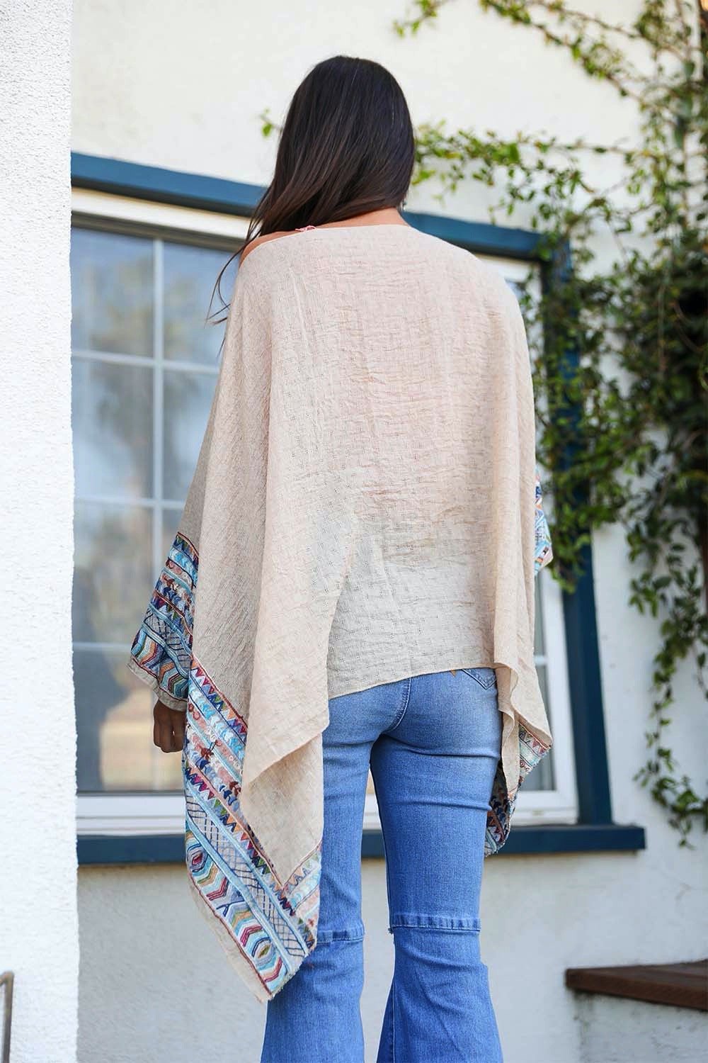 Geometric Embroidered Tunic-Soul Flow Apparel