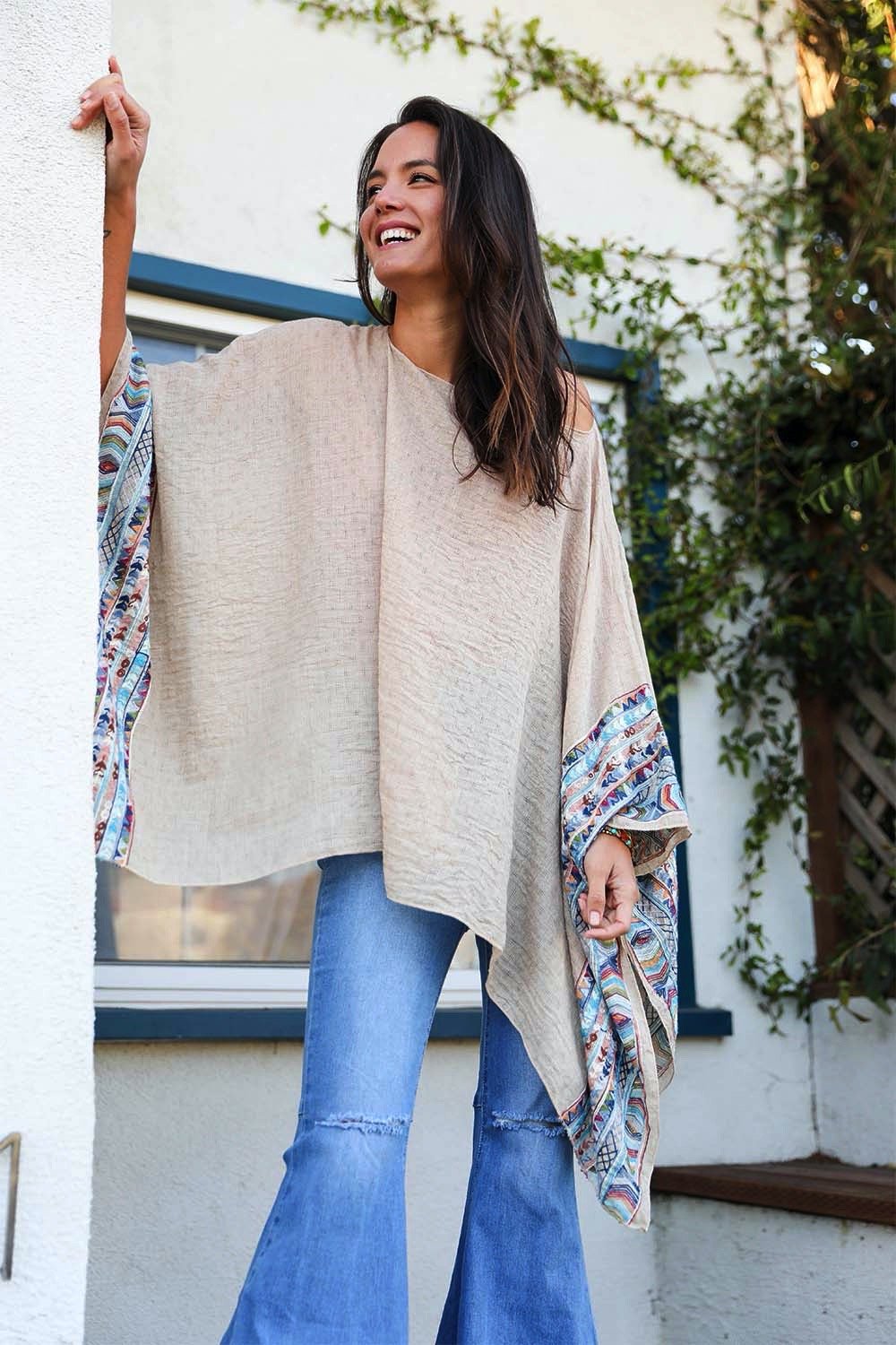 Geometric Embroidered Tunic-Soul Flow Apparel