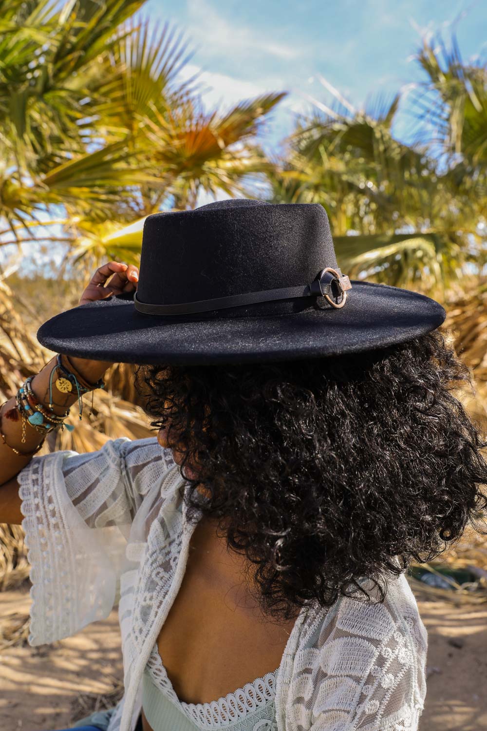 Hats - Gold Ring Buckle Bolero Hat