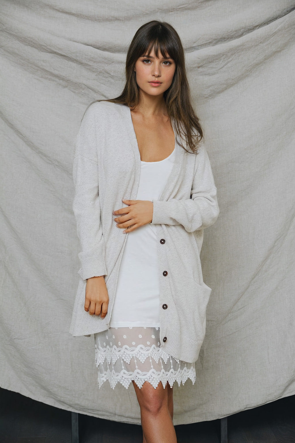 Polkadot Lace Slip Dress-Soul Flow Apparel