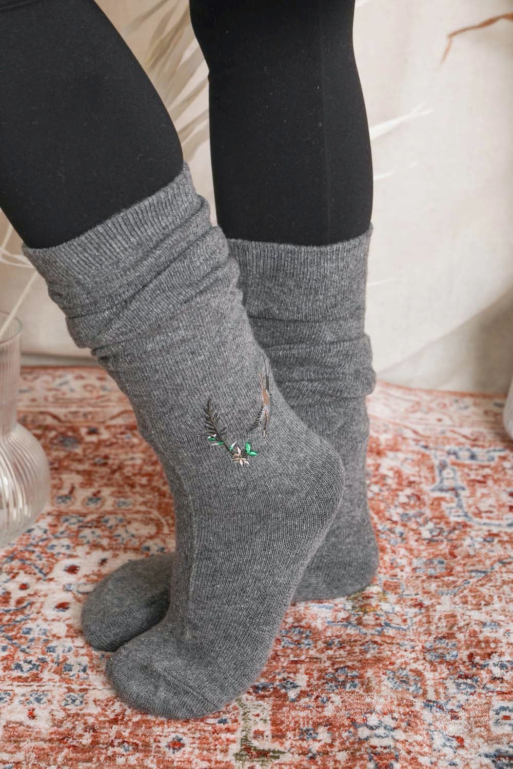 Hummingbird Knee High Socks-Soul Flow Apparel