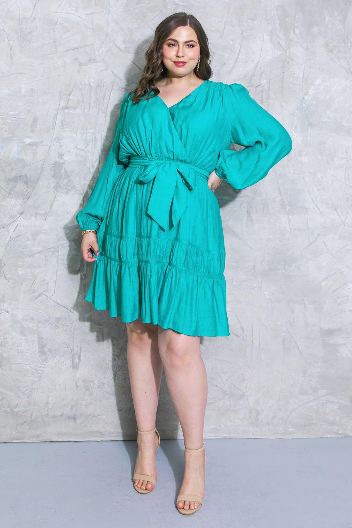 Catch The Wind Woven Mini Dress With V Neck Peasant Sleeves And Back Zipper