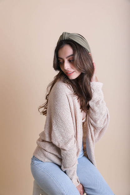 Wide Striped Topknot Headband – Chic and Comfortable-Soul Flow Apparel